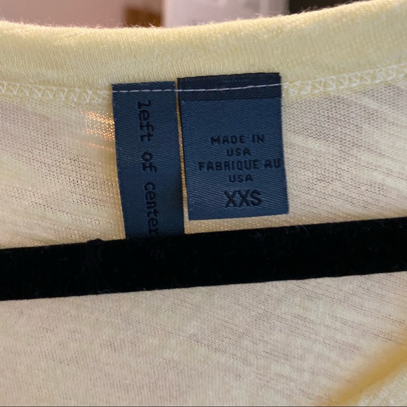 Anthropologie light yellow short sleeve tunic XXS - Picture 9 of 9